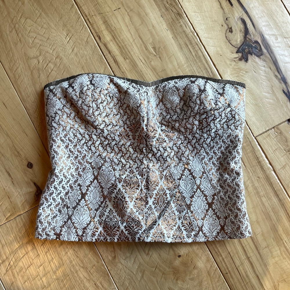 Free people strapless corset top